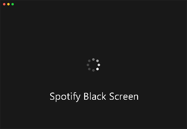 spotify blank screen