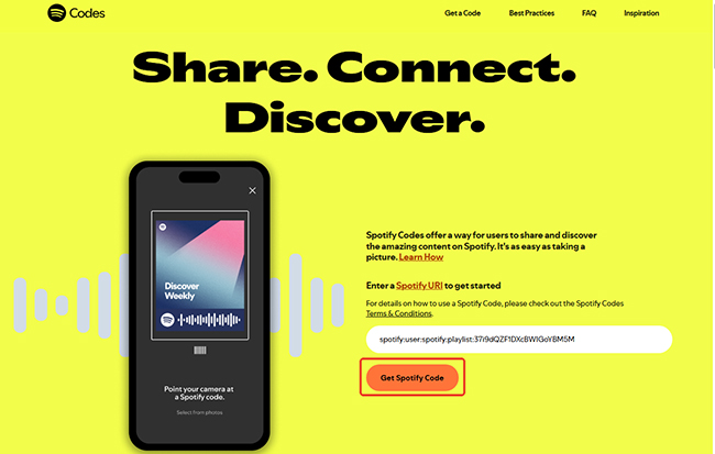 spotify code generator