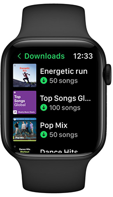spotify downloads on apple watch