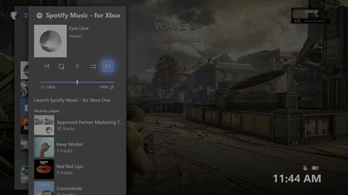 spotify for xbox