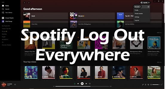 spotify log out everywhere