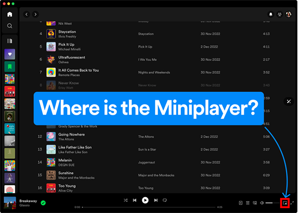 spotify mini player mac