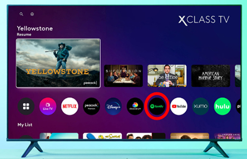 spotify on hisense xclass tv