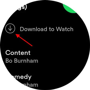 spotify playlist download to watch wear os