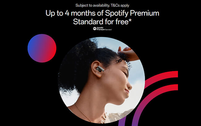 get spotify 4 months free trial via oneplus