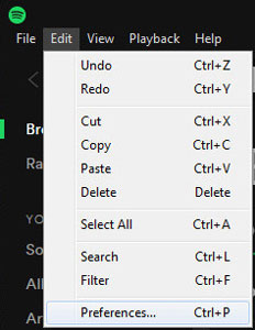 spotify setting preferences desktop