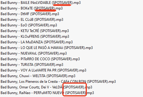 spotisaver album download file name