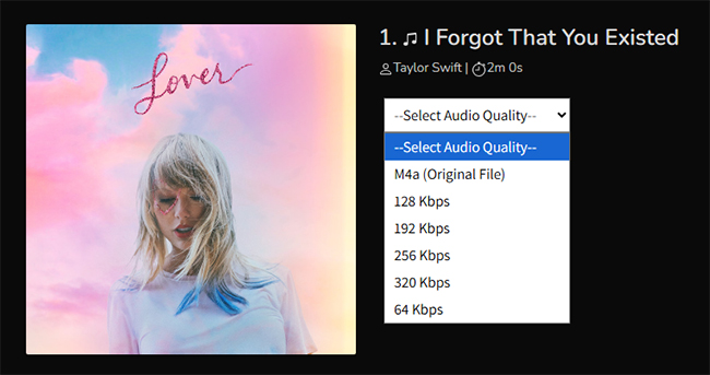 spotisongdownloader customize spotify audio quality
