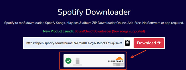 spotisongdownloader human verification