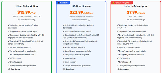 spotisongdownloader pricings