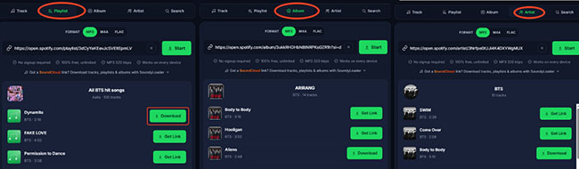 spotyloader support spotify content