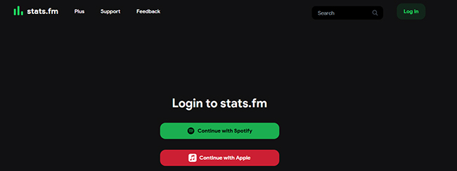 stats fm login account
