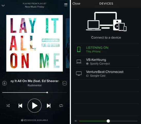 stream spotify to chromecast android