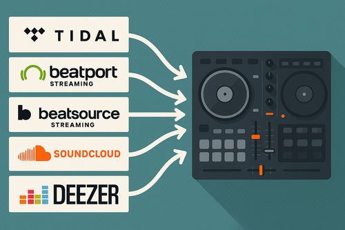 streaming services supported by virtual dj