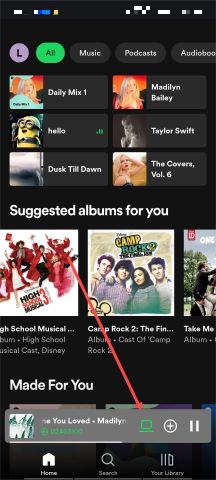 Tap connect to device on phone