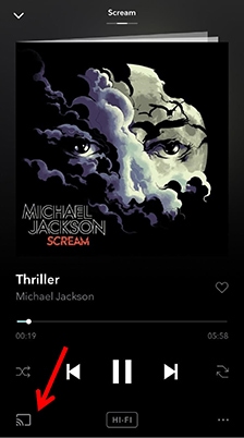 cast tidal to chromecast on mobile