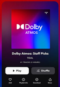 listen to dolby atmos on tidal