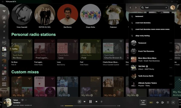 tidaluna theme for full screen experience