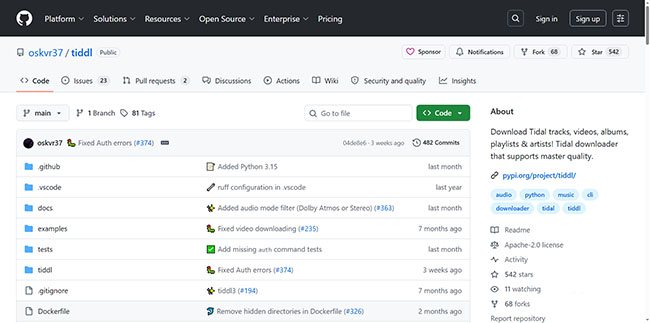 tiddl tidal downloader for free