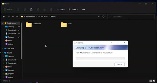 transfer music from computer to ak player