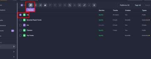 transfer Soundiiz