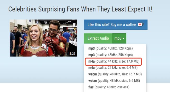 tuberipper convert youtube to m4a