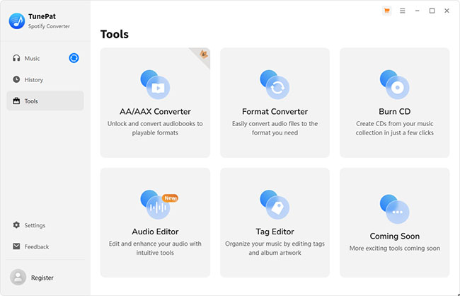 tunepat spotify music converter tools