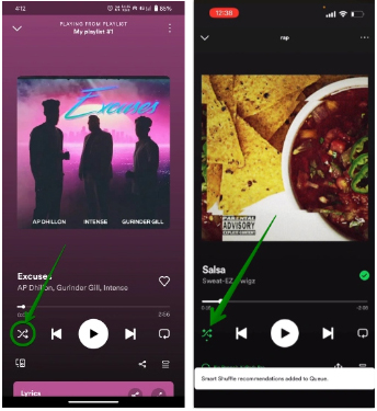 stop spotify from playing suggested songs via smart shuffle