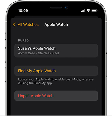 unpair apple watch to iphone to fix audible not working on apple watch