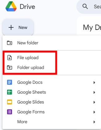upload spotify files to google drive