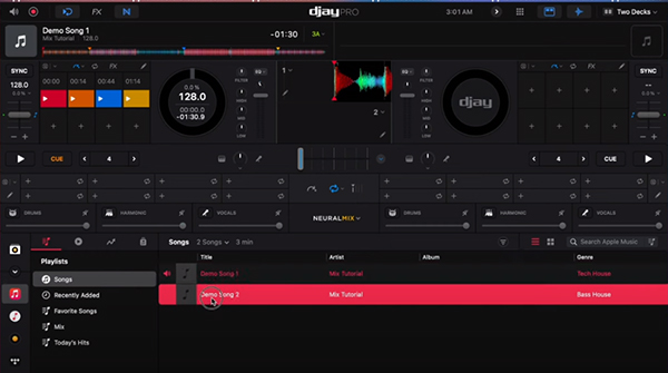 use apple music on djay pro