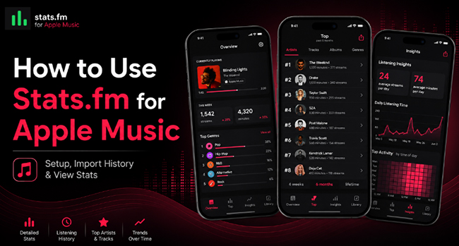 how to use stats fm for apple music