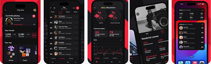 view apple music statistics in stats fm