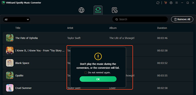 viwizard spotify music converter not playing music tip