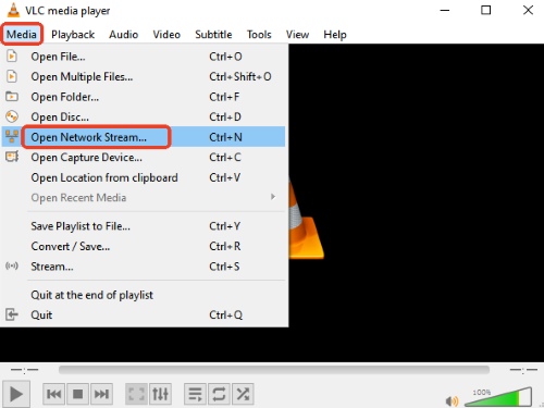 vlc media player network stream