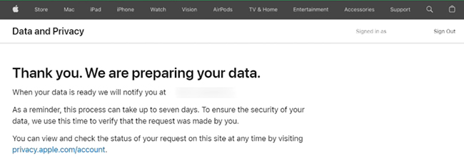 wait for your apple music data
