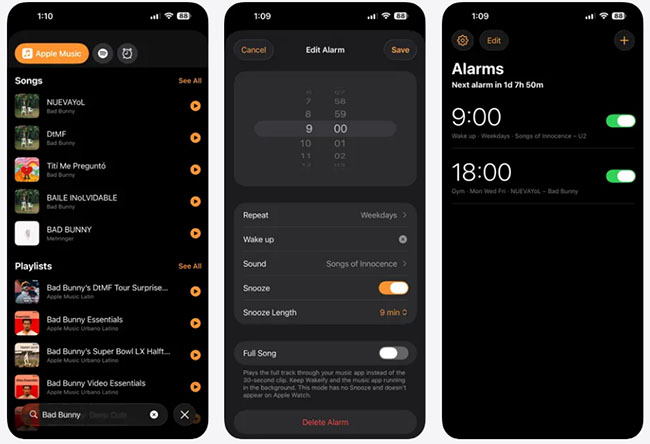 wakeify music alarm clock to make spotify song your alarm on iphone