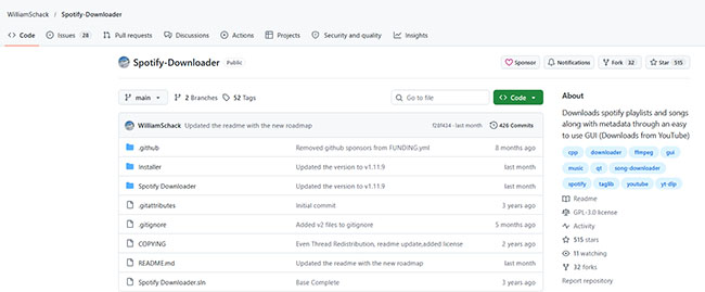 williamschack spotify downloader github