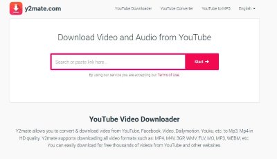 copy youtube link to y2mate com