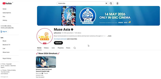 youtube muse asia