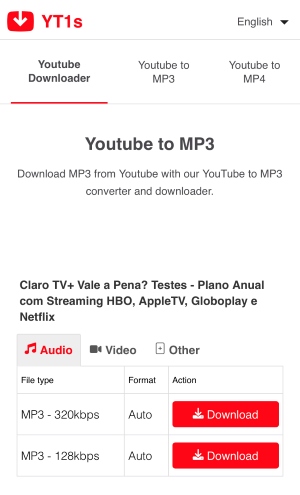 yt1s download options mobile