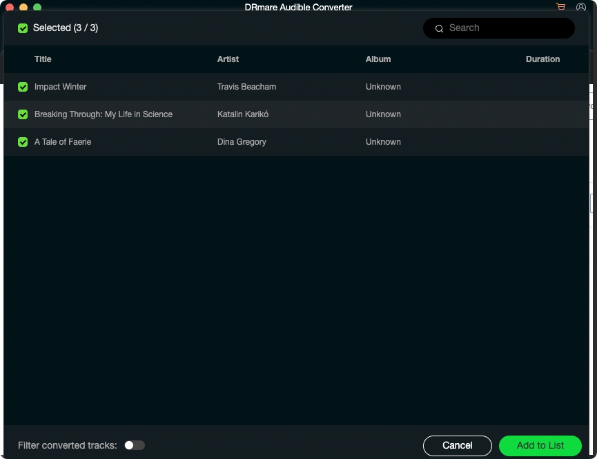 add audible books on mac