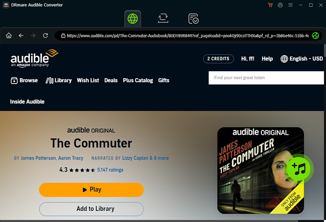 add audible audiobooks