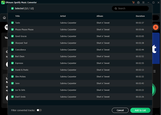 load spotify music to drmare spotify playlist downloader