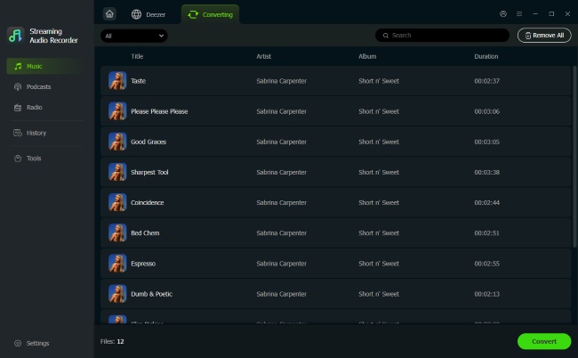download deezer music