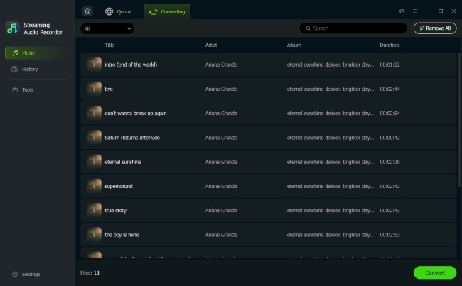 convert qobuz music