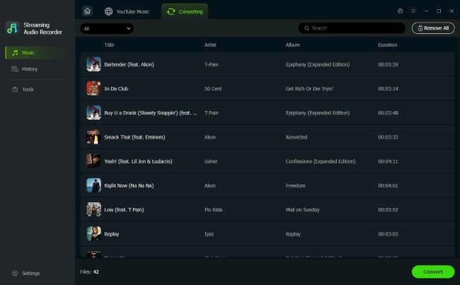 convert youtube music