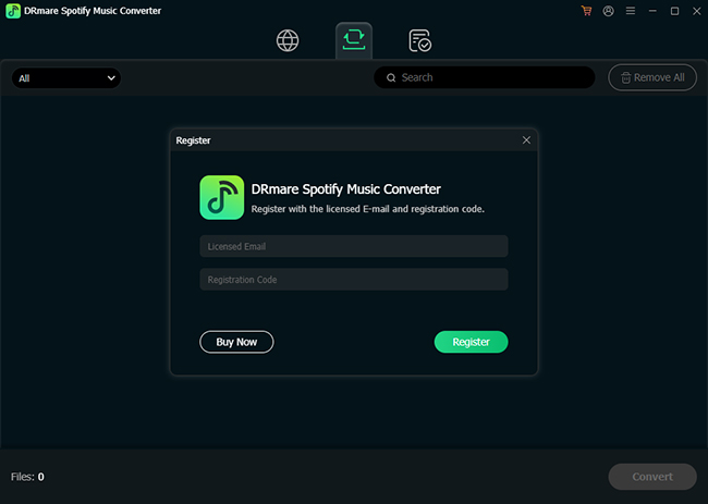register drmare spotify converter